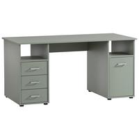 Schreibtisch Niels 1500 - Petrol/Schwarz, MODERN, Holzwerkstoff (150/70/70cm) - MID.YOU