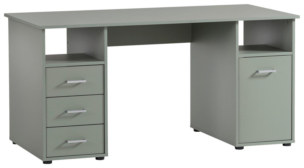 Schreibtisch Niels 1500 - Petrol/Schwarz, MODERN, Holzwerkstoff (150/70/70cm) - MID.YOU