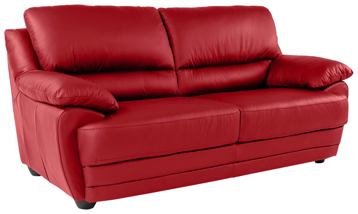 2-sitzer-sofa Neobolo Rot Lederlook - Rot, Design, Textil (209/97/100cm) - Livetastic
