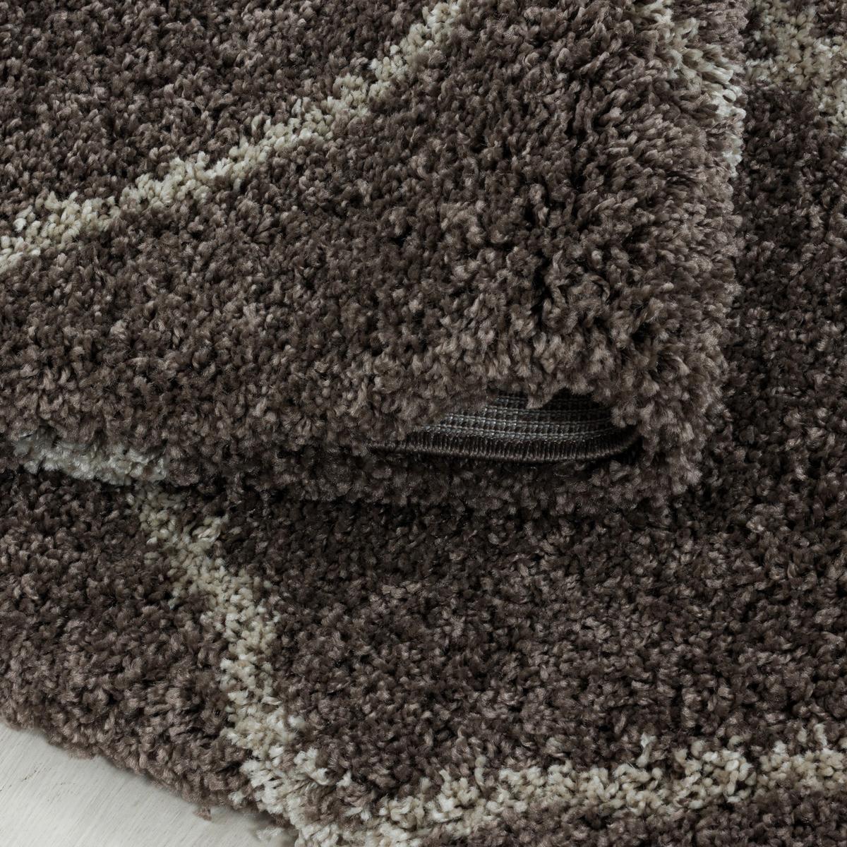Hochflor Teppich Taupe Alvor 80x150 cm - Taupe, Basics, Textil (80/150cm)