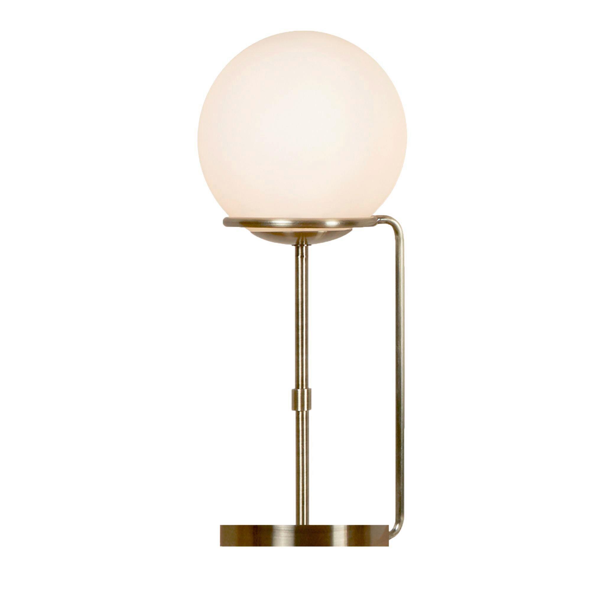 Tischleuchte Eu8092ab - Messingfarben/Weiß, Design, Glas/Metall (20/50cm)