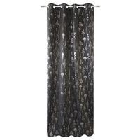 Vorhang Mit Ösen Palina 135x245 cm Grau - Grau, ROMANTIK / LANDHAUS, Kunststoff/Textil (135/245cm) - James Wood