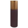 Bodenvase Art Deco Lila Goldfarben, D: 25 cm - Lila/Goldfarben, Trend, Metall (25/90cm) - Kayoom
