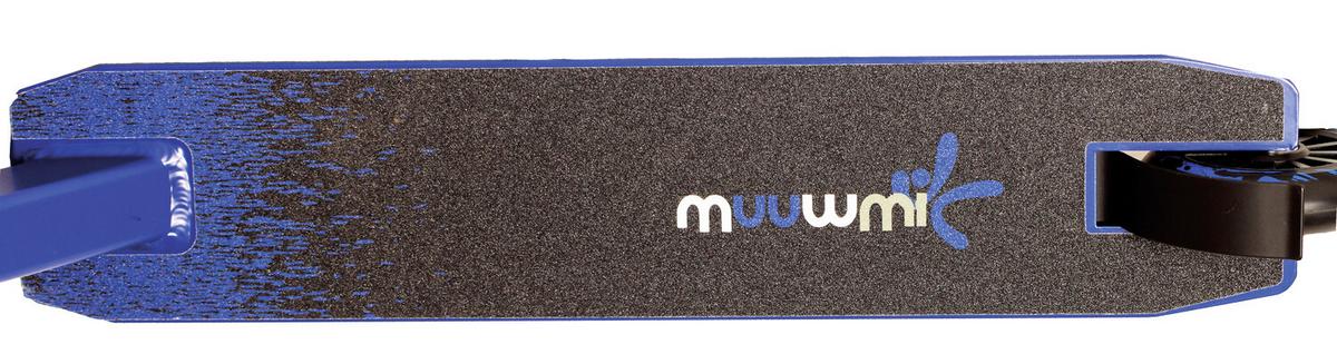 Kinder-Scooter Muuwmi Blau/Schwarz Ø 100x24 mm - Blau/Schwarz, Basics, Metall (66/44/83cm)