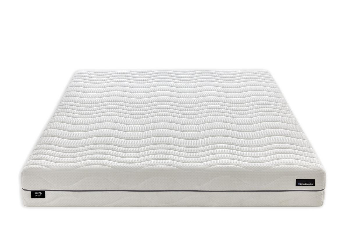 Taschenfederkernmatratze Royal Duo 120x200 cm H2/H3 H: 22 cm - Weiß, Basics, Textil (120/200cm) - Yatas