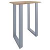 Bartisch Xona B 80x50 - Honigeiche/Silberfarben, KONVENTIONELL, Holzwerkstoff/Metall (80/50/102cm)