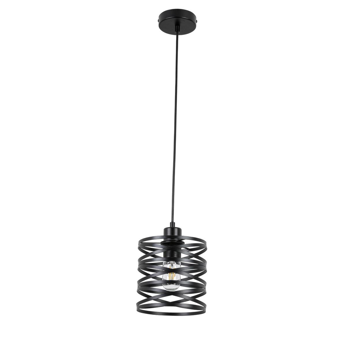ZÁVESNÉ SVIETIDLO ESILA - čierna, Modern, kov/plast (17/120cm) - Mömax