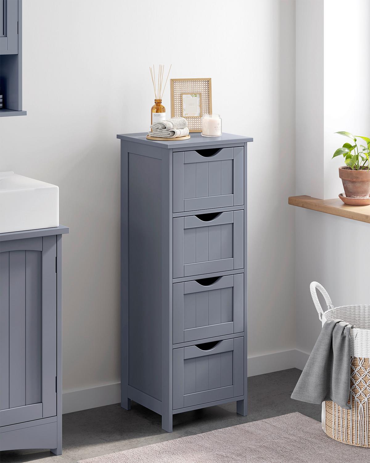 Midischrank Floor Cabinet - Grau, MODERN, Holzwerkstoff (30/82/30cm) - MID.YOU