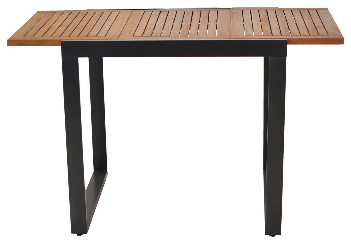 Gartenset Athos - Graphitfarben/Naturfarben, MODERN, Holz/Metall - Gardenson
