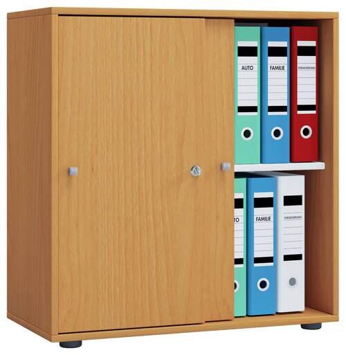 Aktenschrank versperrbar Lona Buche Dekor B: 70 cm - Buchefarben, Basics, Holzwerkstoff (70/74/37cm) - MID.YOU