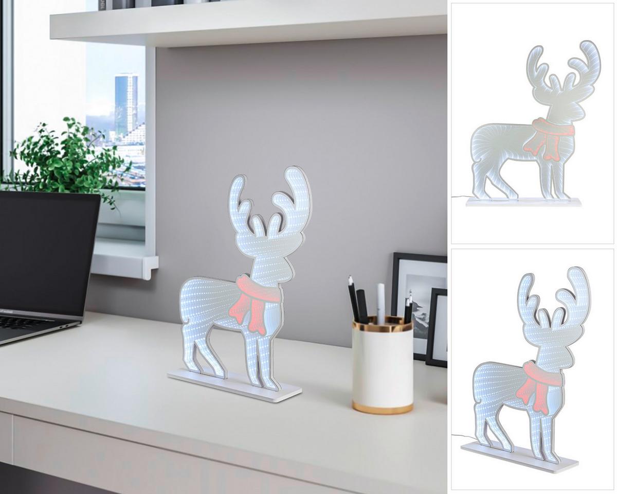 DEKORAČNÍ LED SVÍTIDLO RENNI - bílá/barvy chromu, Moderní, plast (48/12/60cm) - Mömax