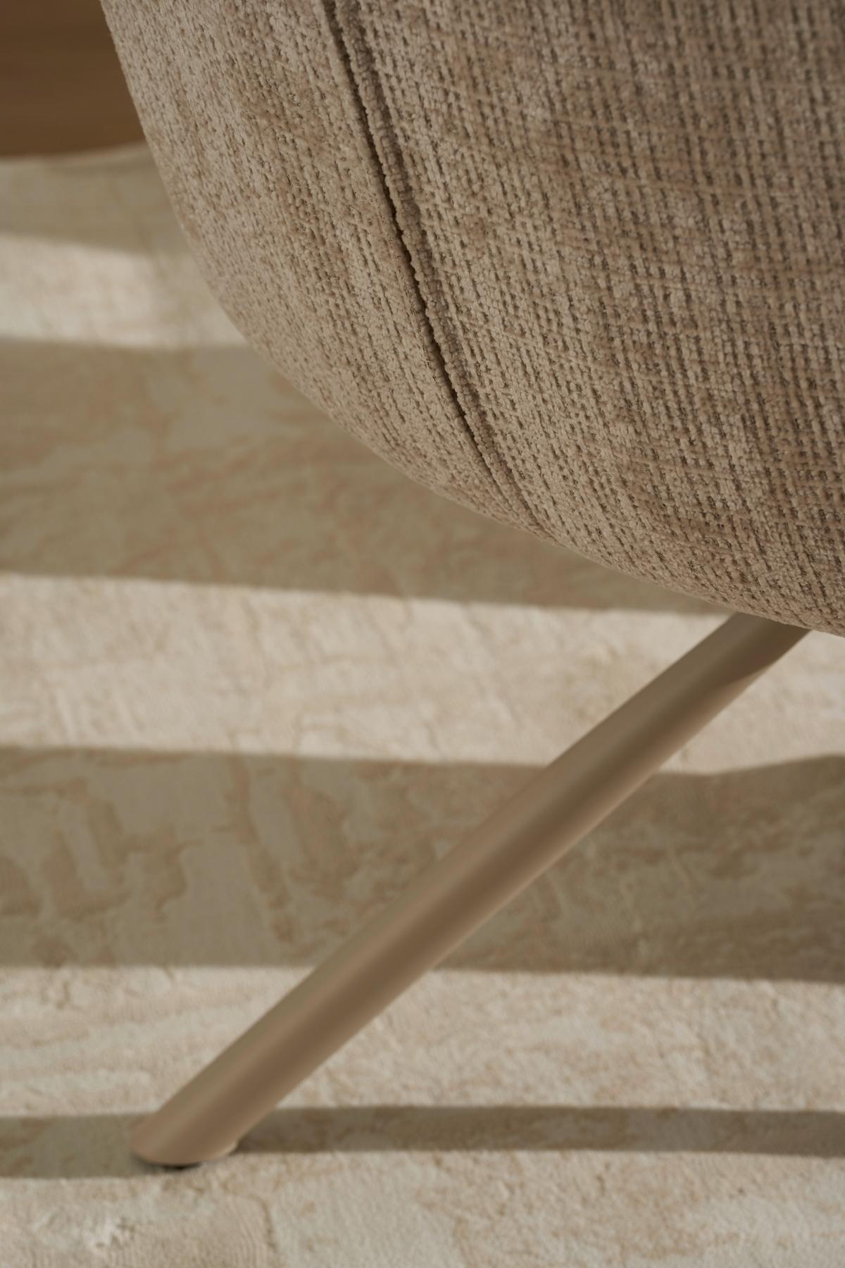 Armlehnstuhl Aria Beige B: 57 cm - Beige, MODERN, Holz/Textil (57/90/67cm) - Livetastic
