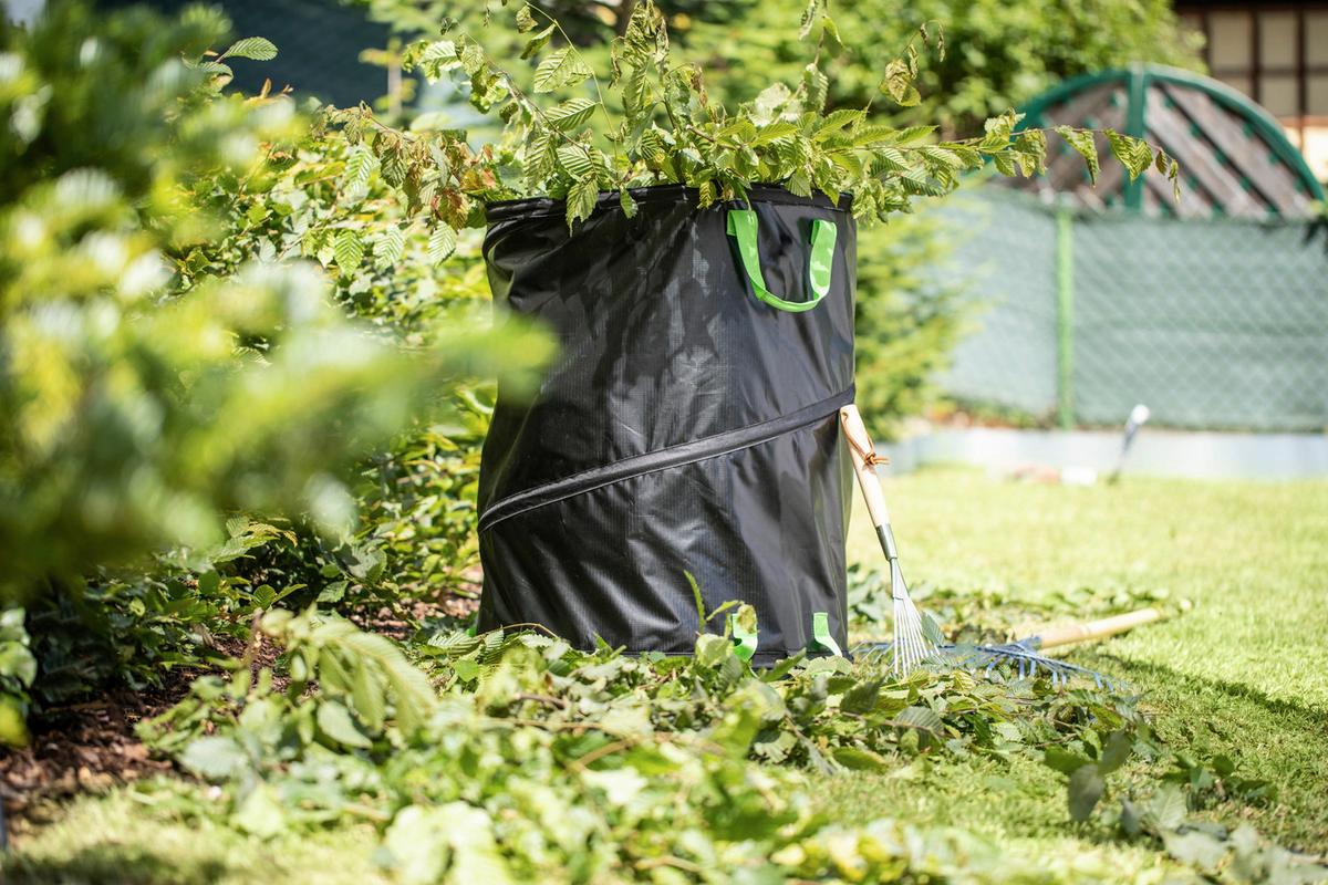 Gartenabfallsack Bxh: 56x70 Cm, 170 Liter - Schwarz, Basics, Kunststoff (56/70cm) - Windhager