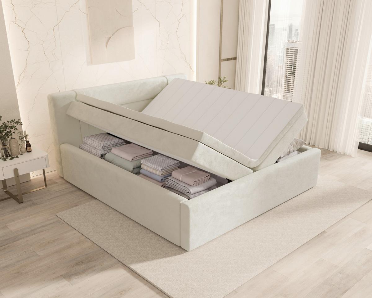 Boxbett Zako 2 Beige LF: 180x200cm - Beige, MODERN, Textil (180/200cm) - MID.YOU