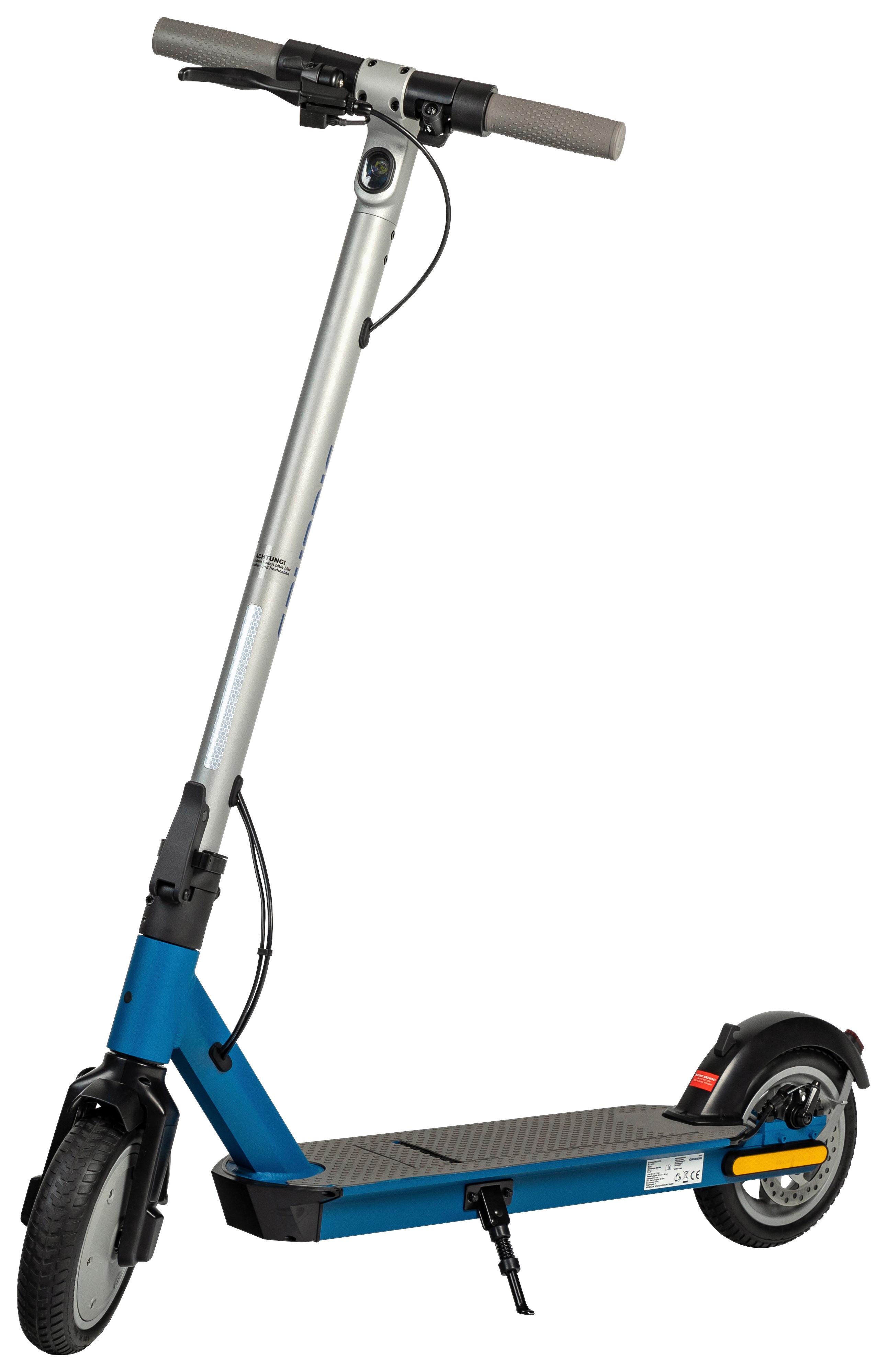 E-Scooter Grundig inkl. Digitaler Tachoanzeige - Blau/Grau, Basics, Kunststoff/Metall (116/43/114,5cm) - Grundig