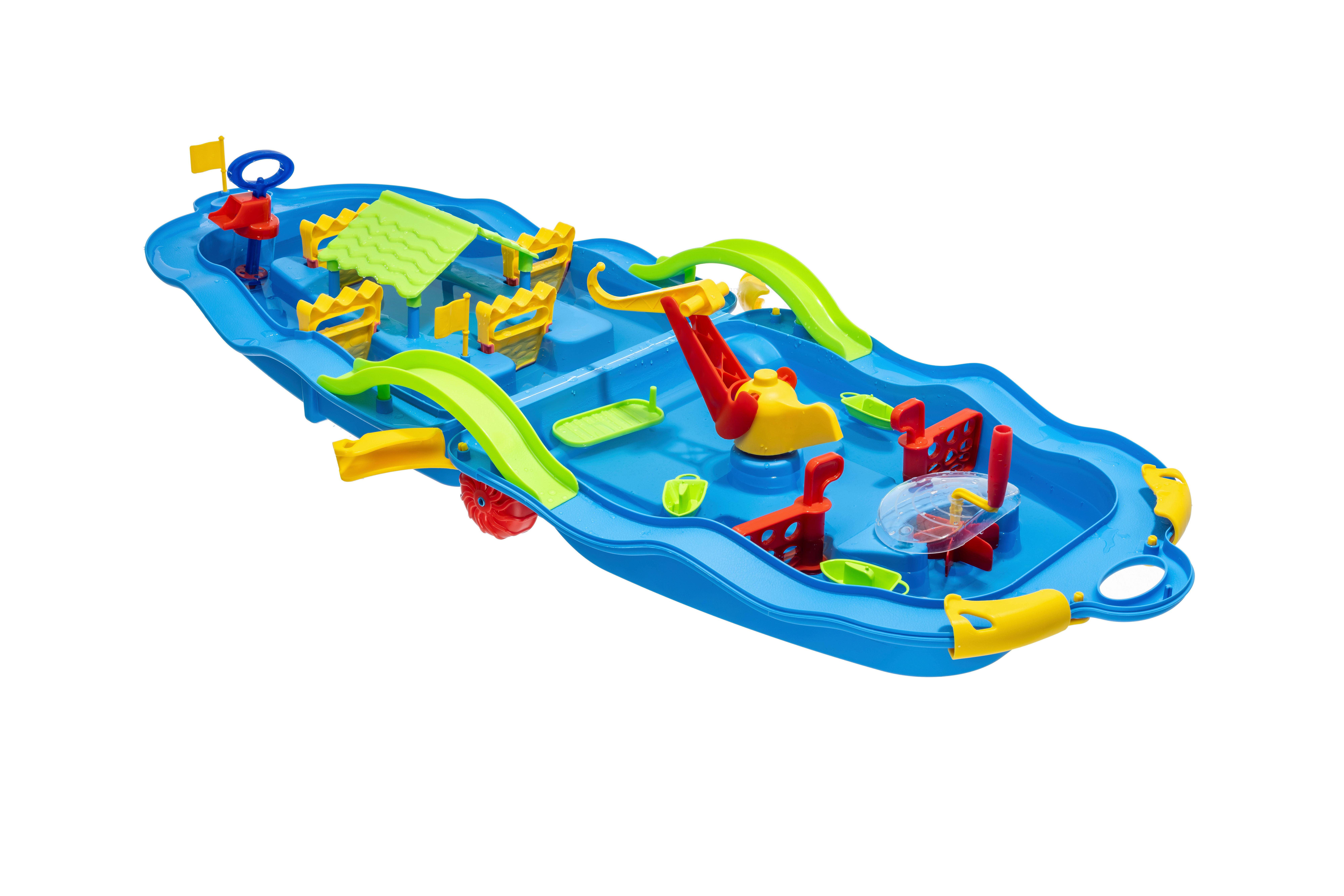 Wasserbahn Arian - Blau/Hellgrün, KONVENTIONELL, Kunststoff (51/21,5/66,5cm) - BUNINO