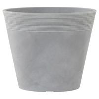 Pflanzentopf Grau D: 48 Cm Rund - Grau, Basics, Kunststoff (48/32cm) - Siena Garden