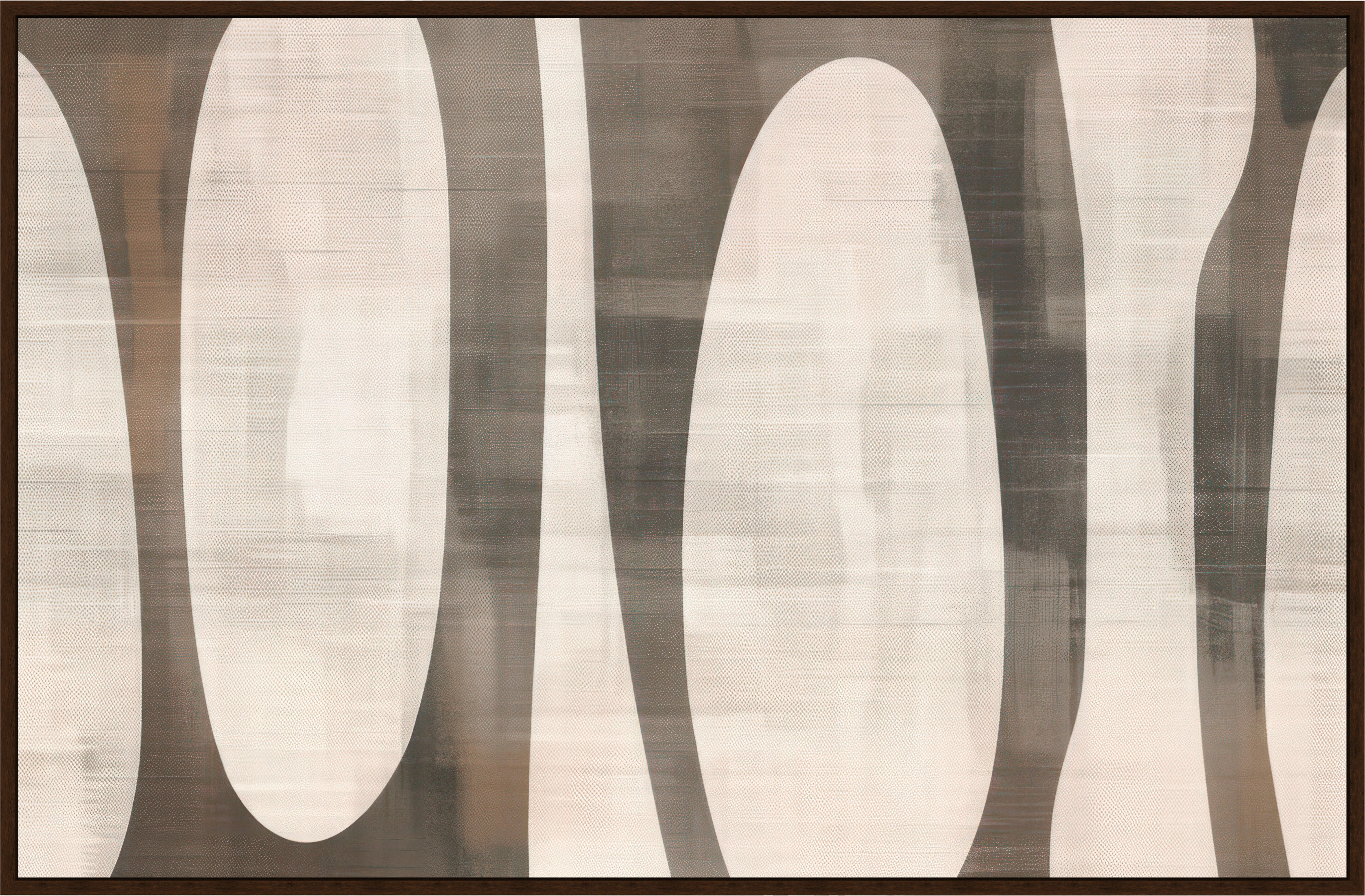 Obraz na plátně LOTTA, 60x90cm - tmavě hnědá/černá, Moderní, kompozitní dřevo/textil (60/90cm) - Premium Living