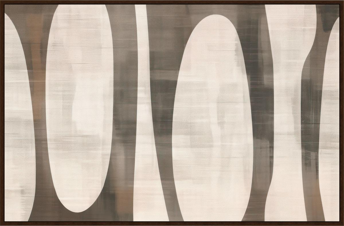 Obraz na plátně LOTTA, 60x90cm - tmavě hnědá/černá, Moderní, kompozitní dřevo/textil (60/90cm) - Premium Living