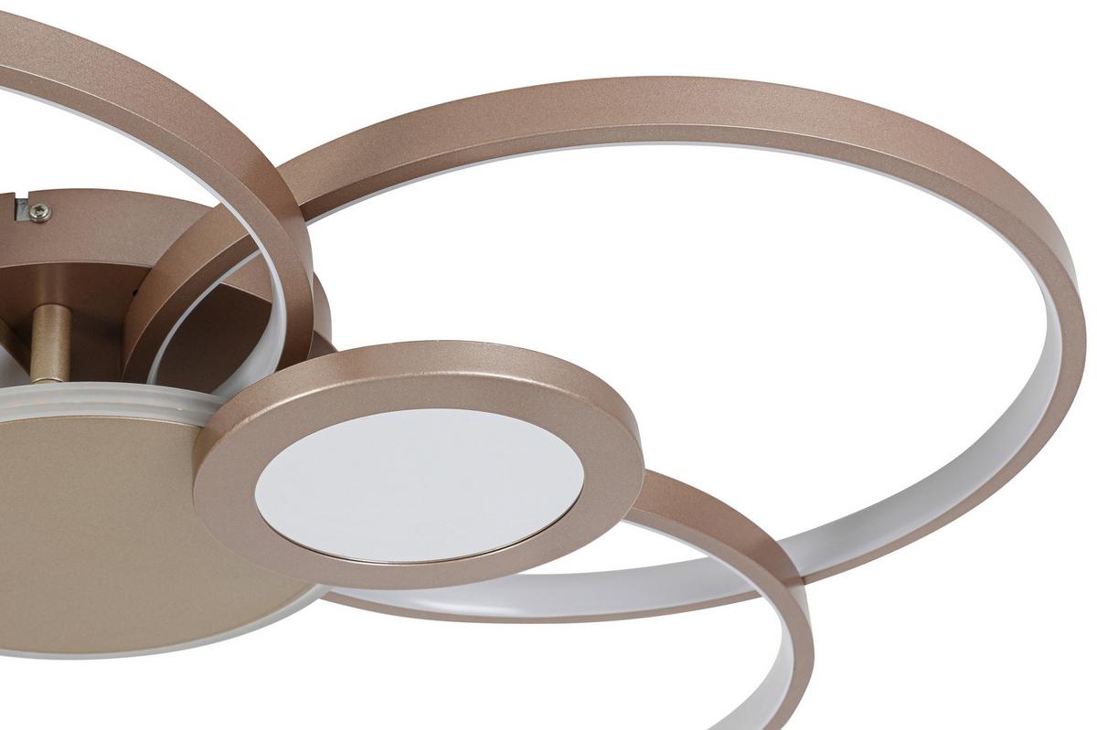 STROPNÍ LED SVÍTIDLO GENIAL - cappuccino/šampaňská, Moderní, kov/plast (80/64/9cm) - Mömax