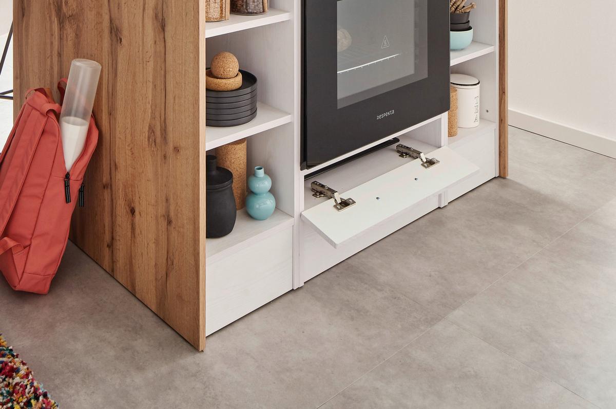 Eckküche Anton Winkelküche 310 cm - Wildeiche/Lärchefarben, LIFESTYLE, Holzwerkstoff (310/172cm) - Respekta