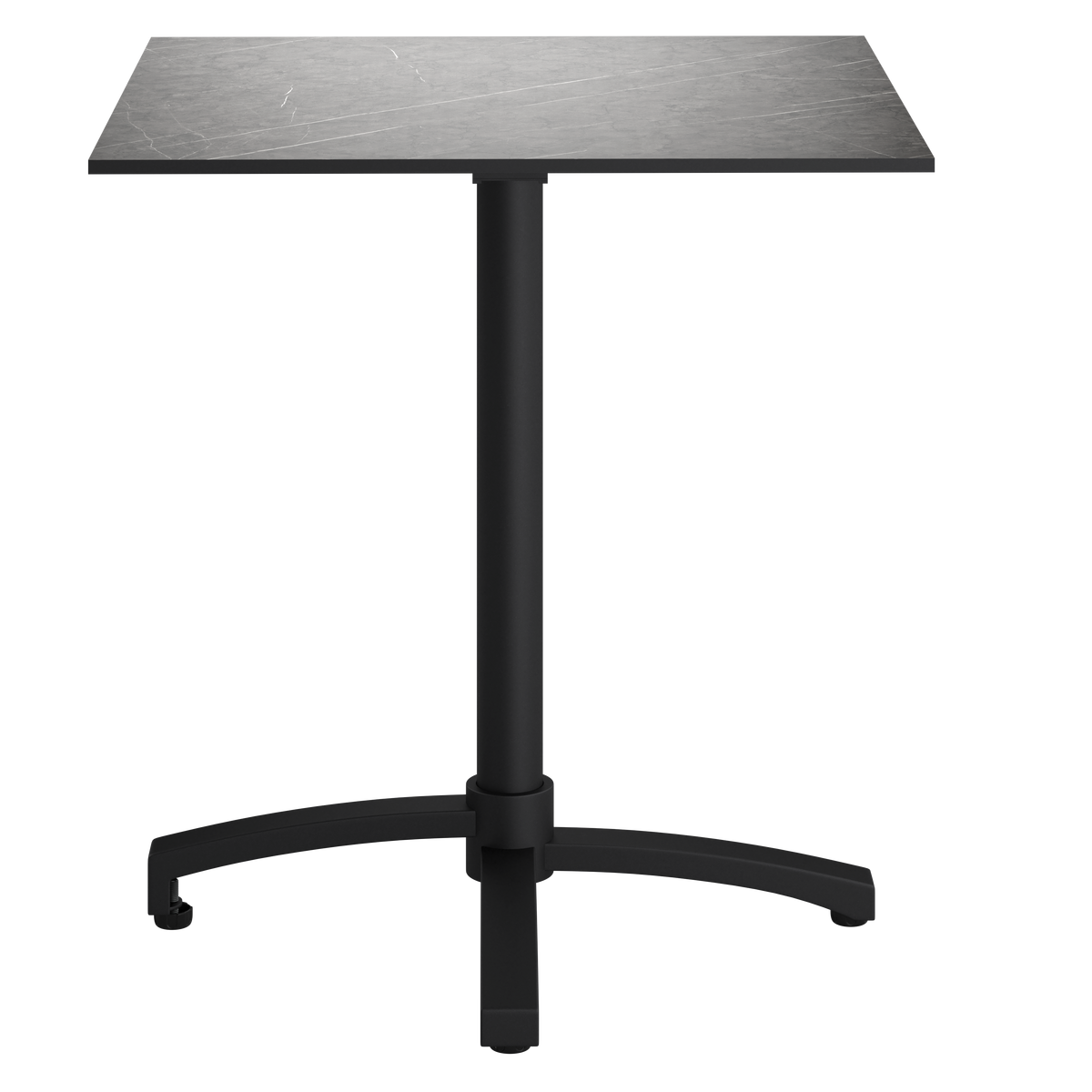 ZÁHRADNÝ STÔL HEINER - čierna/sivá, Basics, kov/plast (70/75/70cm)
