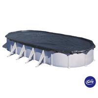 Poolabdeckplane Winterabdeckplane - Schwarz, KONVENTIONELL, Kunststoff (560/1030cm) - Gre