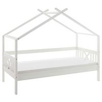 Hausbett Susa Weiß LF: 90x200cm - Weiß/Naturfarben, KONVENTIONELL, Holz/Holzwerkstoff (90/200cm)