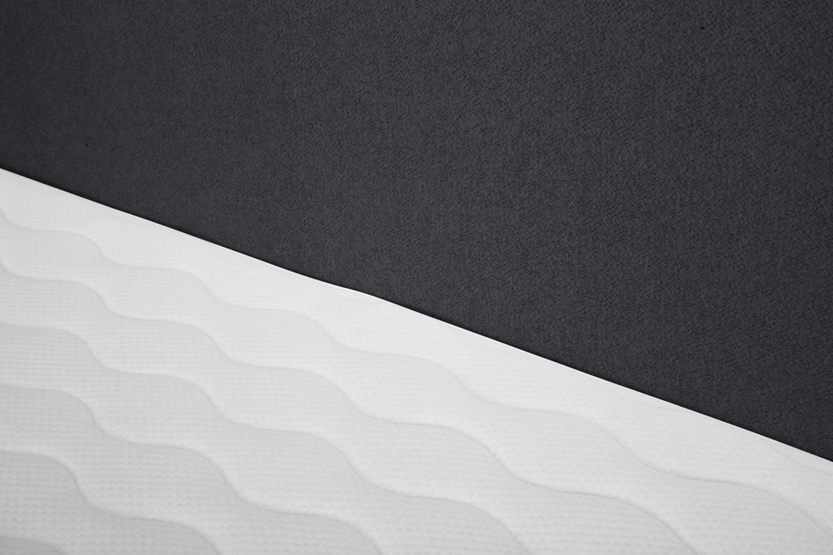Boxspringbett mit Topper 160x200 cm  Linz, Schwarz - Schwarz, MODERN, Textil (160/200cm) - MID.YOU