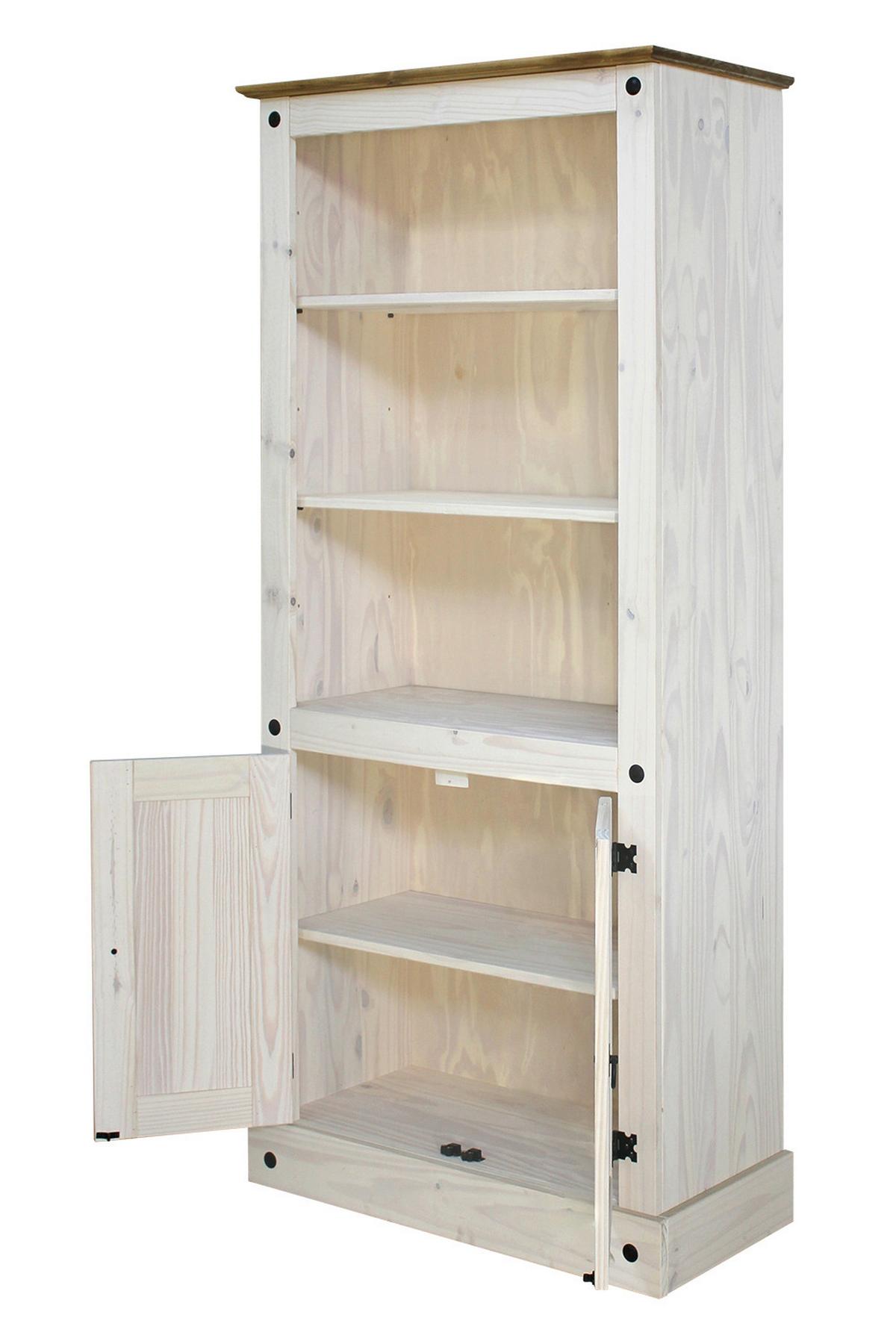 Aktenregal Weiß B: 81cm - Weiß, Natur, Holz (81/177/38cm) - Livetastic