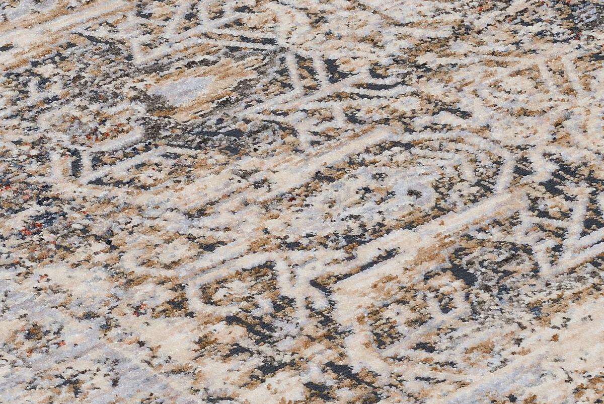 VINTAGE-TEPPICH MERKUR - Blau/Beige, Design, Textil (133/190cm) - Novel