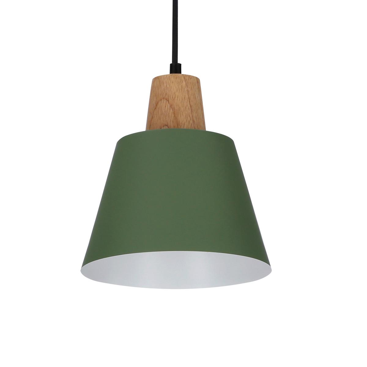 Pendelleuchte 50101260 Faro - Dunkelgrün/Schwarz, Trend, Metall (17/24/90cm)