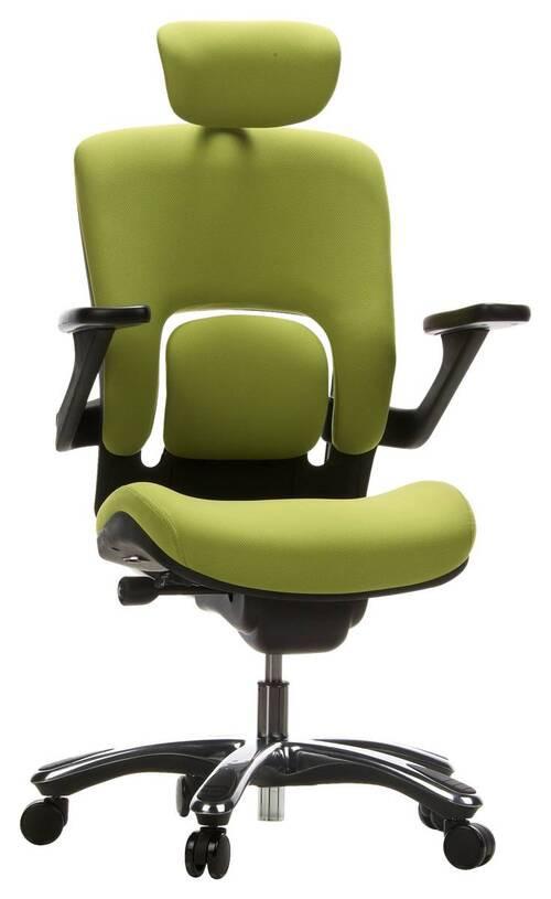 Bürostuhl Vapor Lux Grün/Schwarz Bis 120 Kg - Chromfarben/Schwarz, Basics, Kunststoff/Textil (58/119/50cm) - MID.YOU