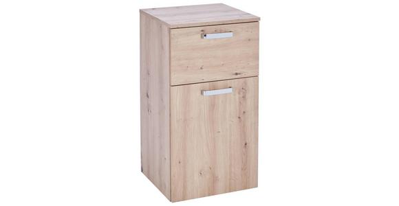 Unterschrank Mit Soft-Close Fresh B: 40 cm Eiche Artisan - Weiß/Eiche Artisan, KONVENTIONELL, Holzwerkstoff (40/79/38,5cm) - Ondega