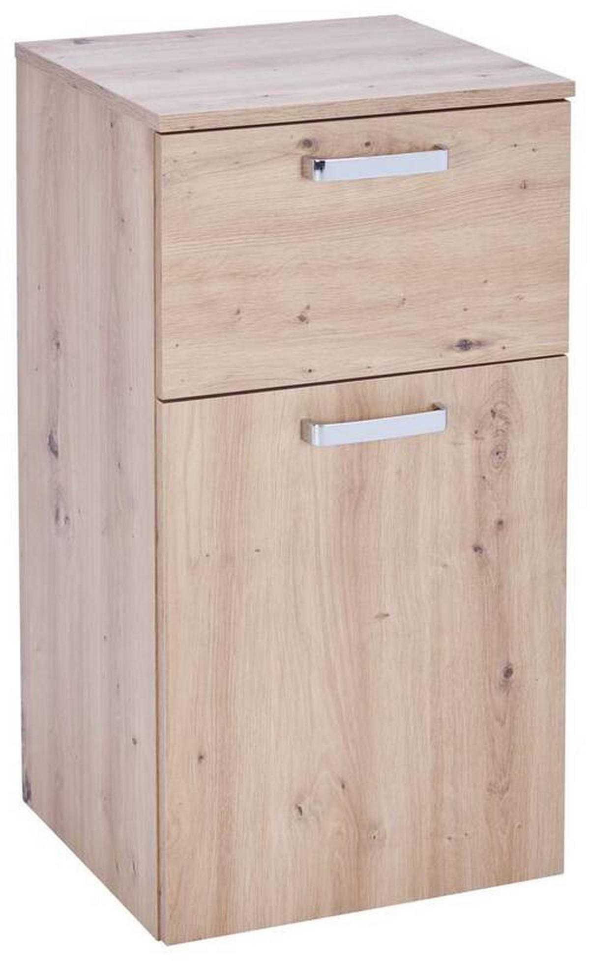 Unterschrank Mit Soft-Close Fresh B: 40 cm Eiche Artisan - Weiß/Eiche Artisan, KONVENTIONELL, Holzwerkstoff (40/79/38,5cm) - Ondega