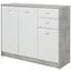 Komoda 4-you New Yuk05 - sivá/biela, Moderný, kompozitné drevo (109,1/85,4/34,6cm) Komoda 4-you New Yuk05 - sivá/biela, Moderný, kompozitné drevo (109,1/85,4/34,6cm)