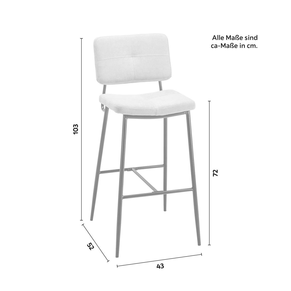 Barová židle NETA šedá - černá/světle šedá, Moderní, kov/dřevo (45cm) - Bessagi Home