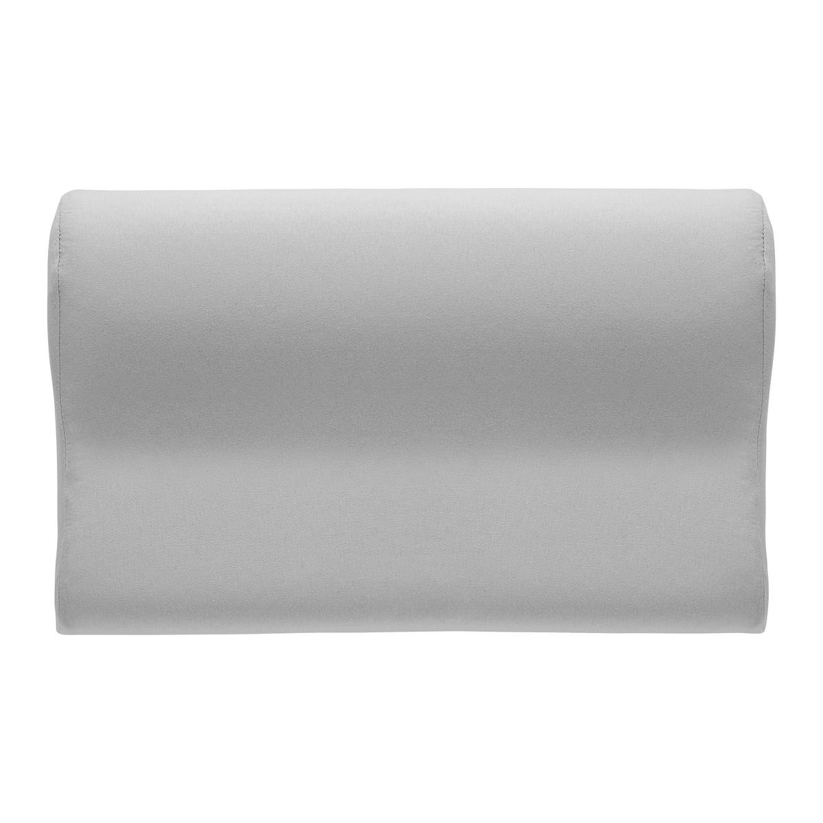 Potah na anatomický polštář Felipe, 48/11/30cm, stříbrná - barvy stříbra, textil (48/11/30cm) - Modern Living