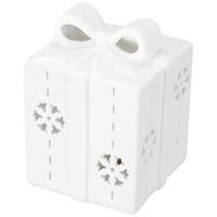 Dekogeschenkbox Ryan - Weiß, KONVENTIONELL, Keramik (5,8/5,8/7,5cm) - Luca Bessoni