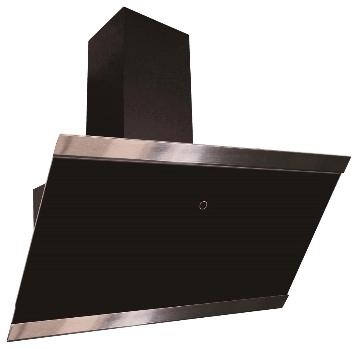 Kopffreihaube Respekta Skala Metall/Glas Schwarz B: 89,5 cm - Schwarz, Trend, Glas/Metall (89,5/74,2-109,2/38,5cm) - Respekta