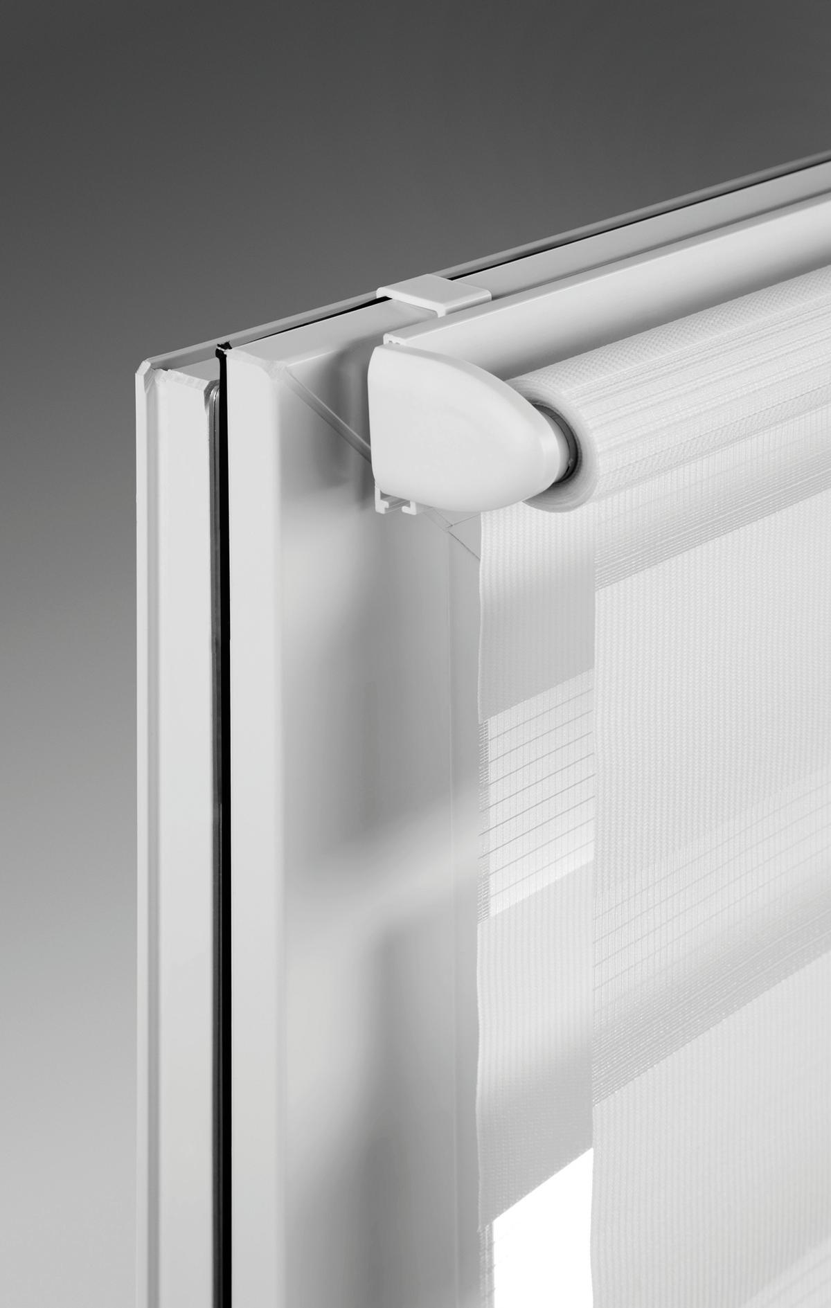 Doppelrollo Just Grau, Weiß B: 60 Cm - Weiß/Grau, Basics, Textil (60/160cm)