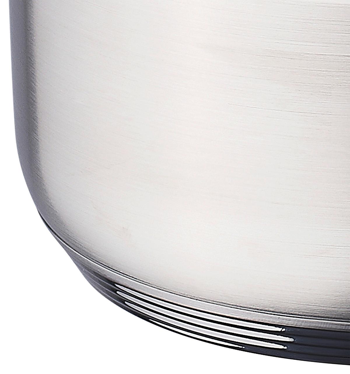 Kochtopf Alexander 3,6 Liter Edelstahl, Leichte Reinigung - Silberfarben, Basics, Glas/Metall (20cm)