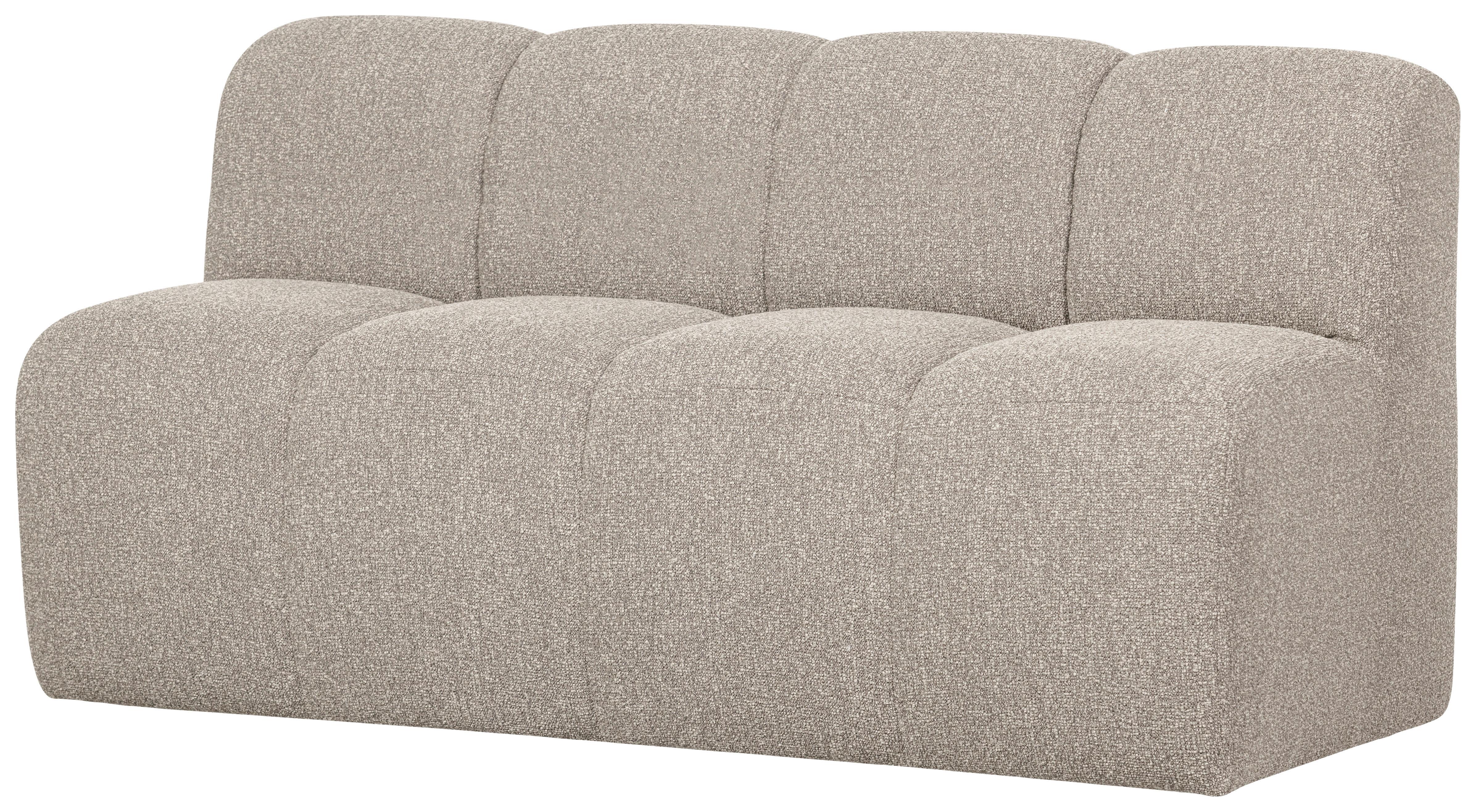 Sitzbank Mojo Beige B: 164cm - Beige/Schwarz, MODERN, Textil (164/83/73cm) - Livetastic