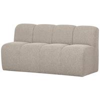 Sitzbank Mojo Beige B: 164cm - Beige/Schwarz, MODERN, Textil (164/83/73cm) - Livetastic