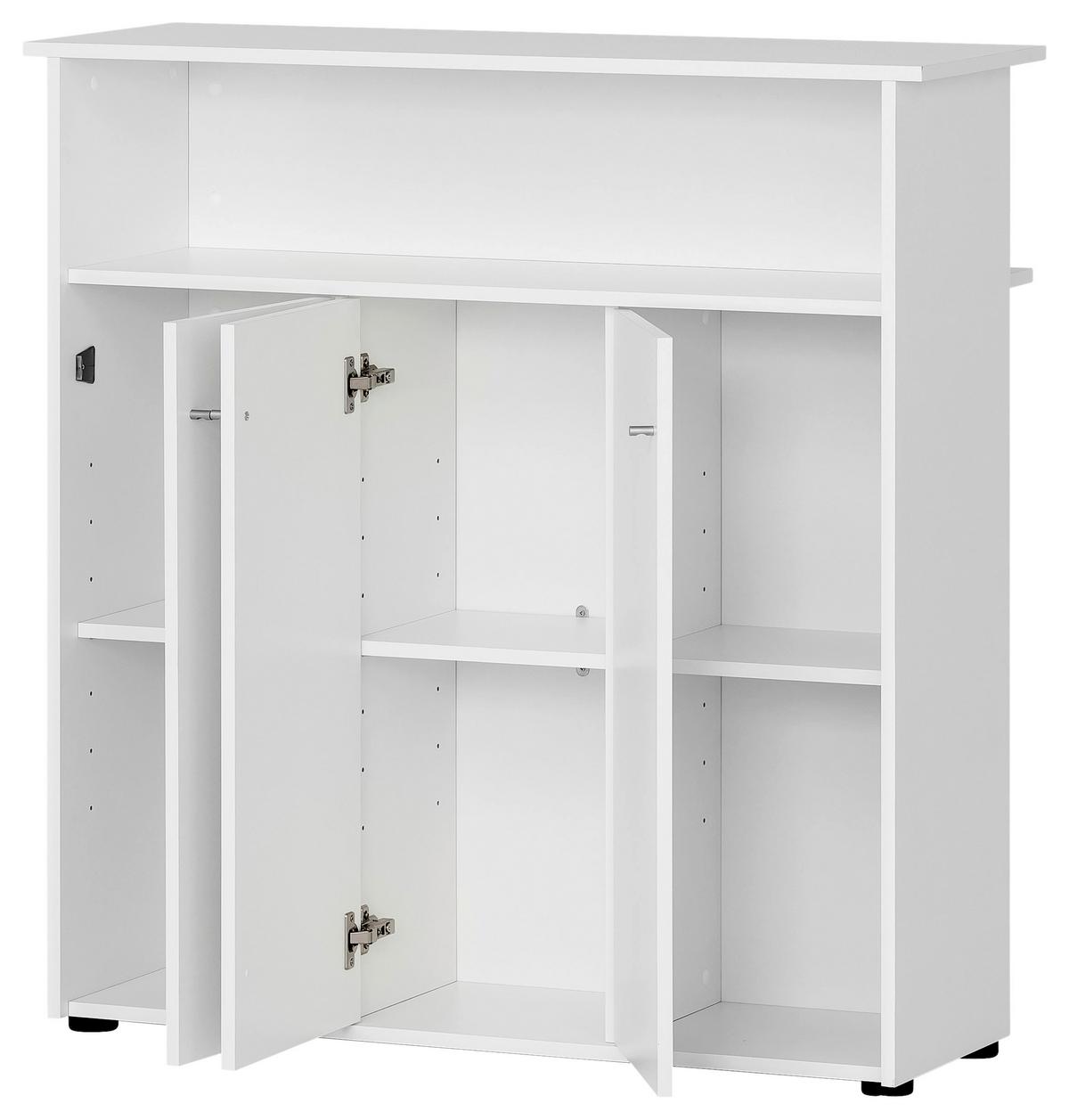 Bartisch Serie 400 - Weiß, MODERN, Holzwerkstoff (44/107/111cm) - MID.YOU