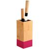 Messerblock Brombeere - Hellbraun/Brombeere, Basics, Holz/Kunststoff (10/10/23cm) - Kesper