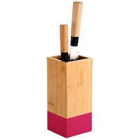 Messerblock Brombeere - Hellbraun/Brombeere, Basics, Holz/Kunststoff (10/10/23cm) - Kesper