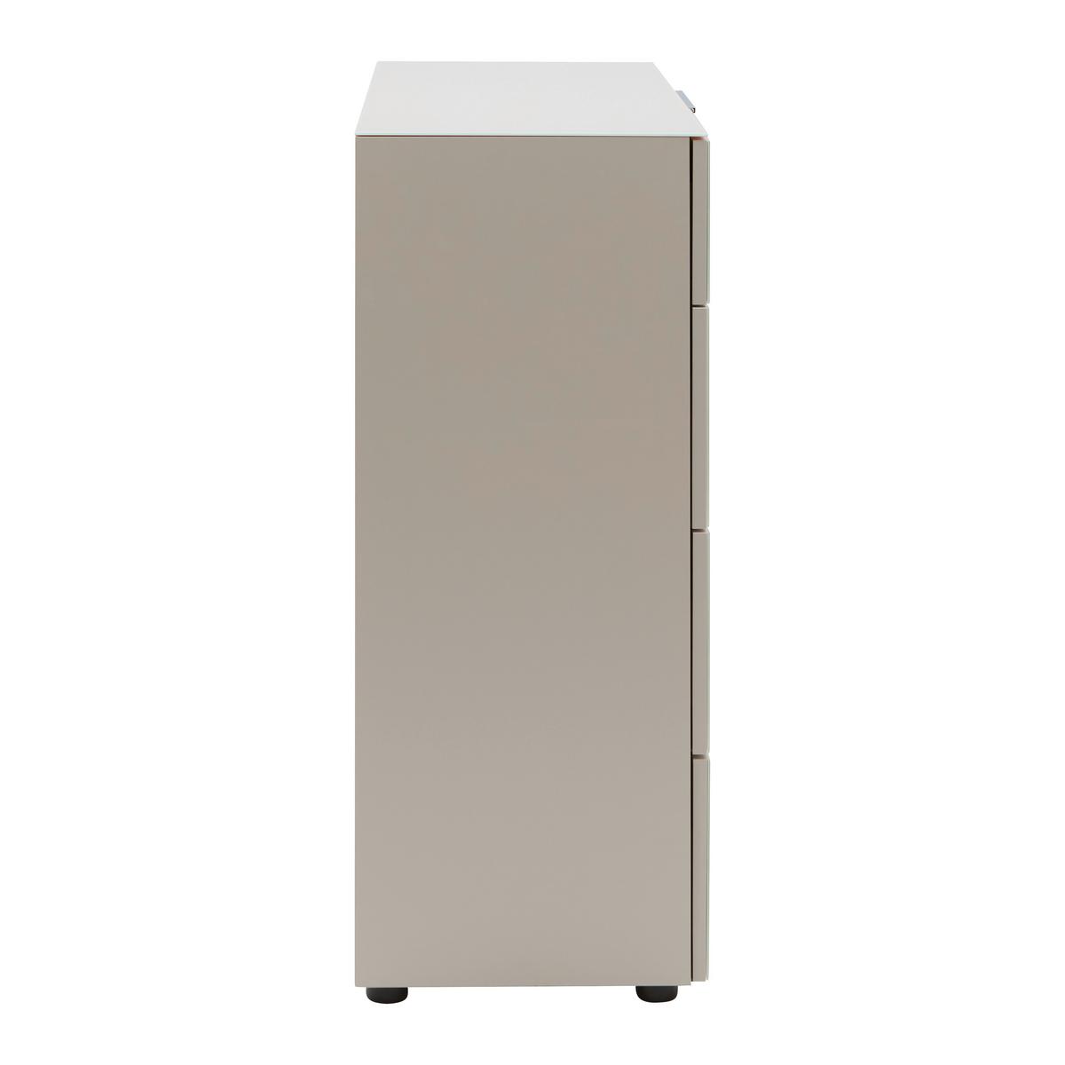 Kommode Siena Kaschmir - černá/kašmírová, Moderní, kov/kompozitní dřevo (90/99/40cm) - Mömax