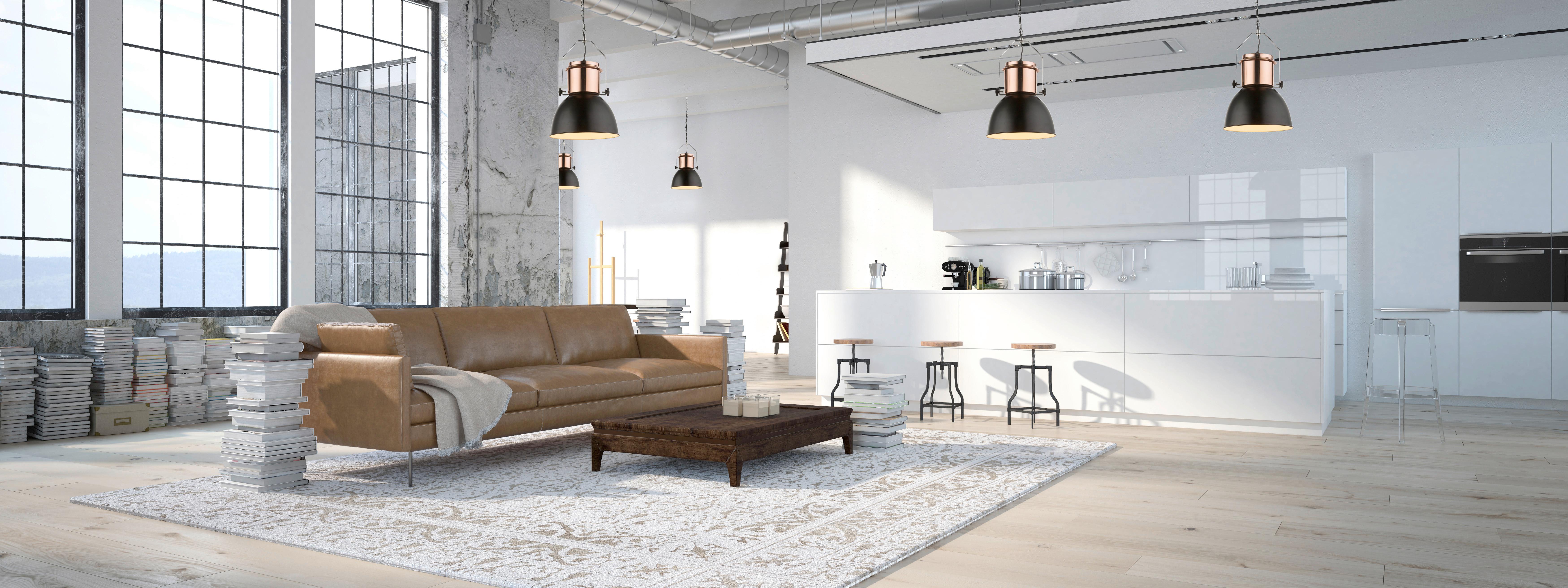 Hängeleuchte H: 120 cm 1-Flammig, Industriallook - Schwarz/Kupferfarben, MODERN, Metall (27/120cm)