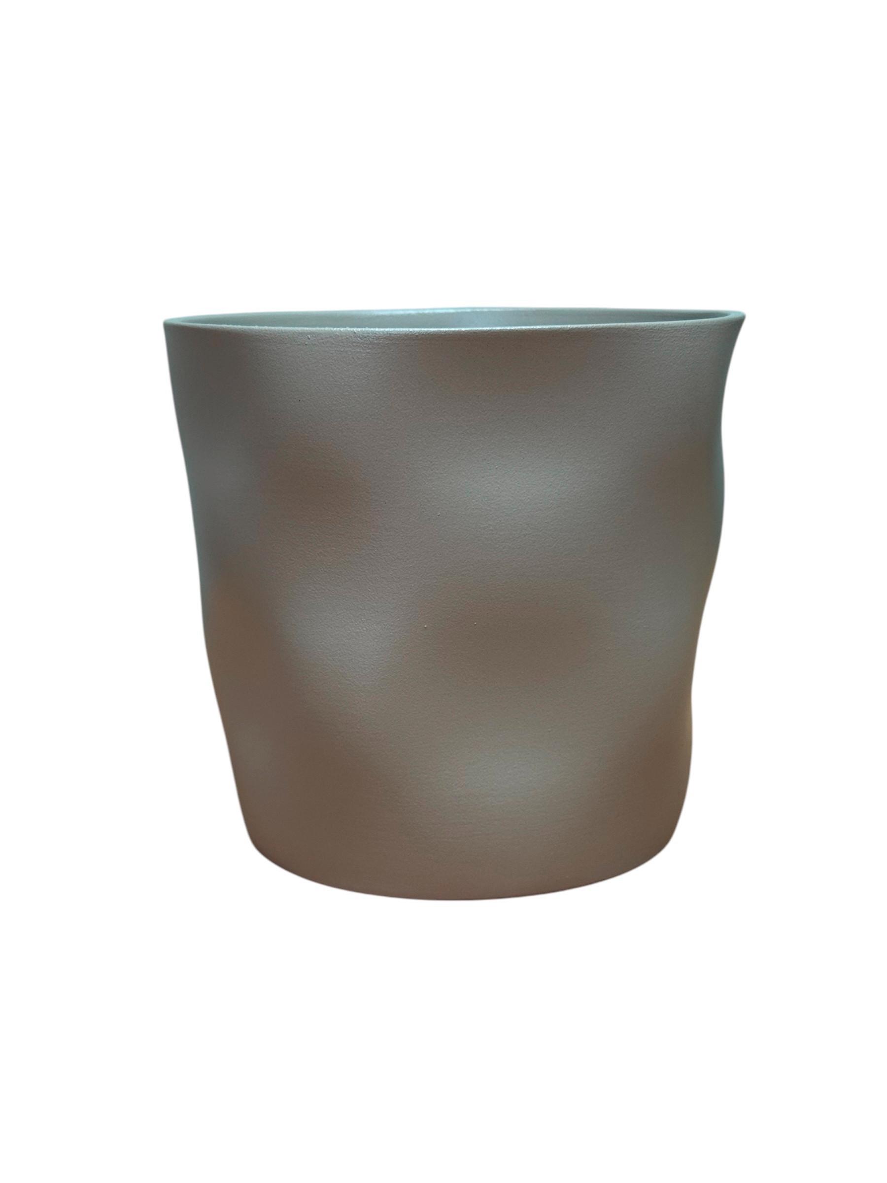 Obal na květináč CASHMERE -PAZ- - šedohnědá, keramika (21/21cm) - Mömax
